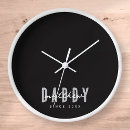 Search for happy fathers day clocks For him