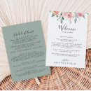 Search for itinerary for guests wedding programs Bride