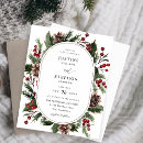 Search for holly berry wedding invitations Modern