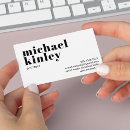 Search for simple plain white business cards Minimalistic