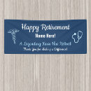 Search for retirement party banners Blue