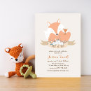 Search for fox baby shower invitations Fall