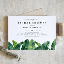 Search for palm leaves bridal shower invitations Tropical