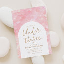 Search for pink mermaid invitations Iridescent