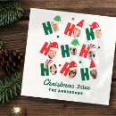 Search for santa napkins Christmas pattern