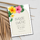 Search for tropical floral save the dates Elegant