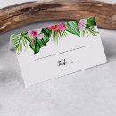 Search for tropical place cards Hibiscus