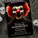 Search for clown halloween invitations Spooky
