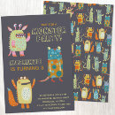 Search for monster party invitations Boy
