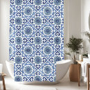 Search for moroccan tiles shower curtains Blue