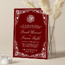Search for maroon white wedding invitations Elegant