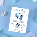 Search for sneaker baby shower invitations Blue