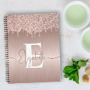 Search for metallic gold notebooks Monogrammed