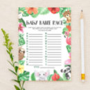 Search for tropical baby shower games Animals