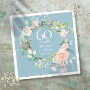 Search for 60th anniversary napkins Vow renewal