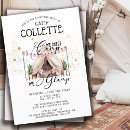 Search for glamping birthday invitations Boho