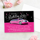Search for black girl birthday invitations Pink