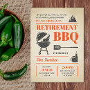 Search for retirement bbq invitations Rustic