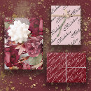 Search for burgundy wrapping paper Vintage
