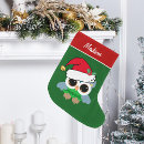 Search for owl christmas stockings Adorable