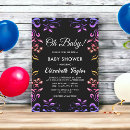 Search for neon baby shower invitations Elegant