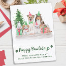 Search for dog and cat christmas cards Happy pawlidays
