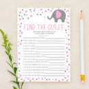 Search for pink elephant baby shower games Girl