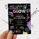 Search for lets glow invitations Retro