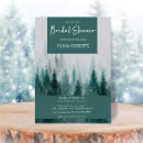 Search for pine tree bridal shower invitations Winter