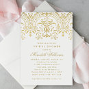 Search for glamour bridal shower invitations For her