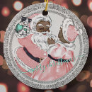 Search for african american santa christmas tree decorations Vintage