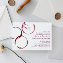 Search for red wine invitations Rustic