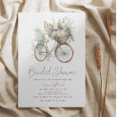Search for bicycle bridal shower invitations Floral
