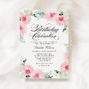 Search for vintage 75th birthday invitations Floral