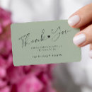 Search for olive green thank you cards Script