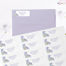 Search for lilac flower return address labels Modern