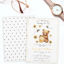 Search for honey bear and bee invitations Mama to bee