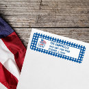 Search for americana return address labels Stars and stripes