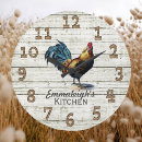 Search for vintage rooster clocks Wood