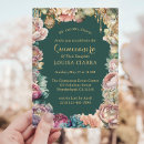 Search for green gold quinceanera invitations Glamourous