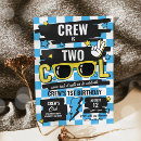 Search for two cool birthday invitations Boy 2nd birthday