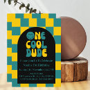 Search for one cool dude invitations Groovy