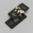 Search for world map business cards Travel agency
