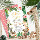 Search for gold safari baby shower invitations Greenery