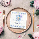 Search for blue and white china paper plates Vintage