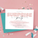 Search for teen surprise party invitations For her