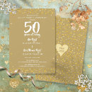 Search for golden wedding anniversary invitations Elegant