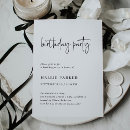 Search for black and white birthday invitations Adult