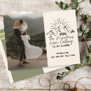 Search for mountain wedding announcement cards Just married