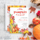 Search for little pumpkin on the way invitations Orange